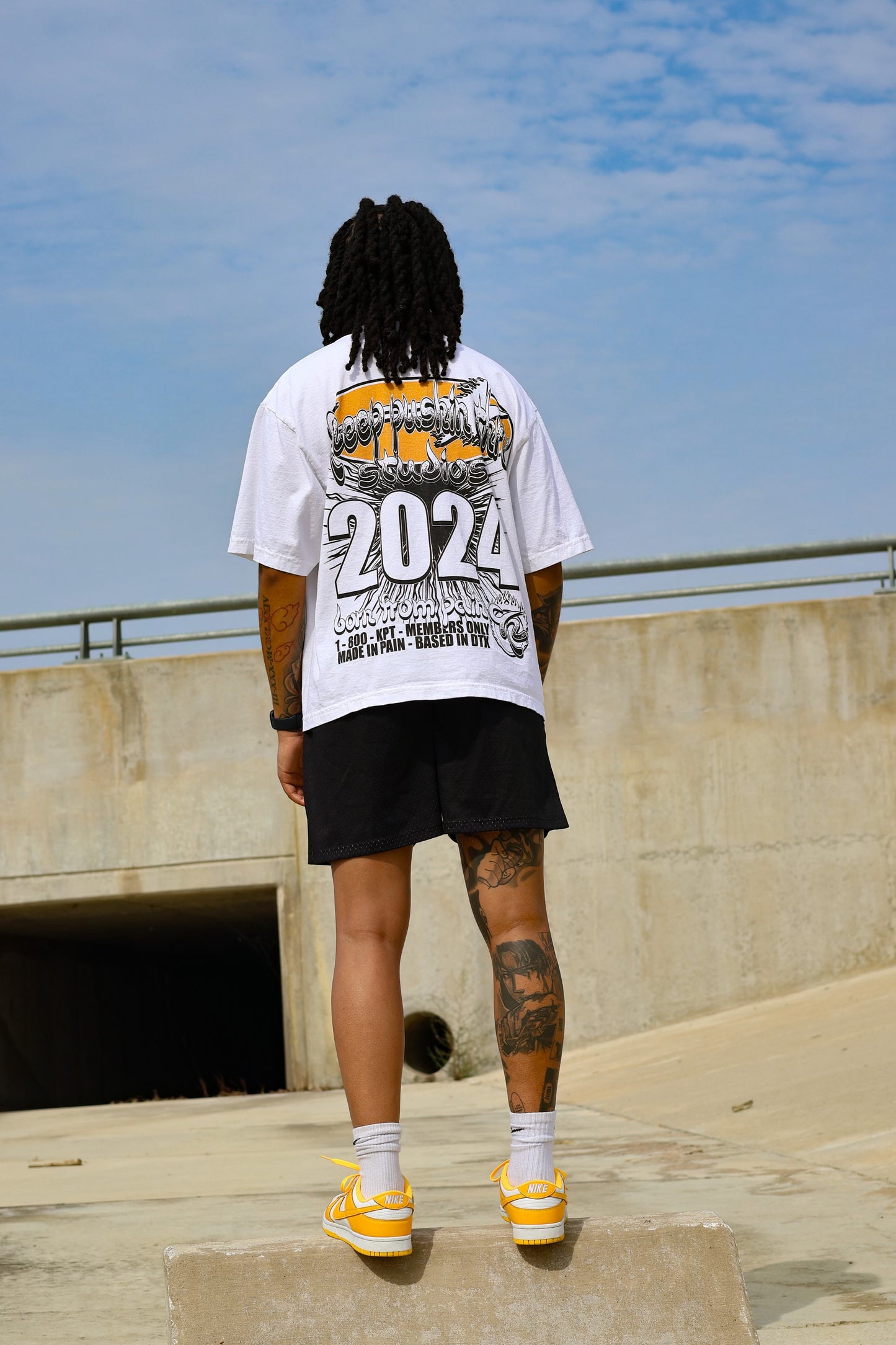 "BORN FROM PAIN" WHITE TEE